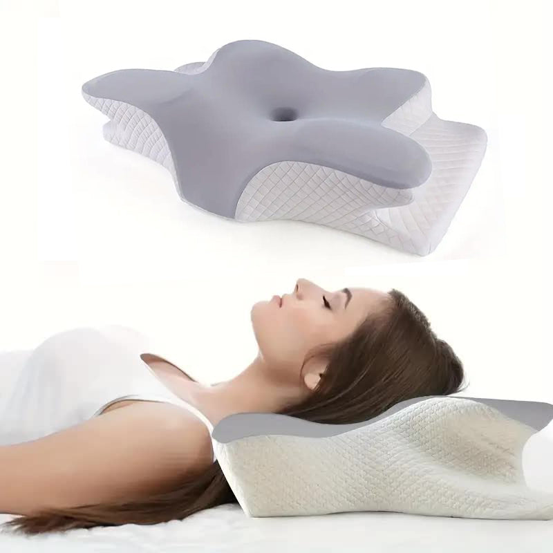 Memory Foam Pillows Butterfly Shaped Relaxing Cervical Slow Rebound Neck Pillow Pain Relief Sleeping Orthopedic Pillow Bedding